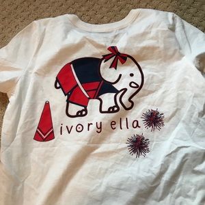 cheerleader ivory ella short sleeve